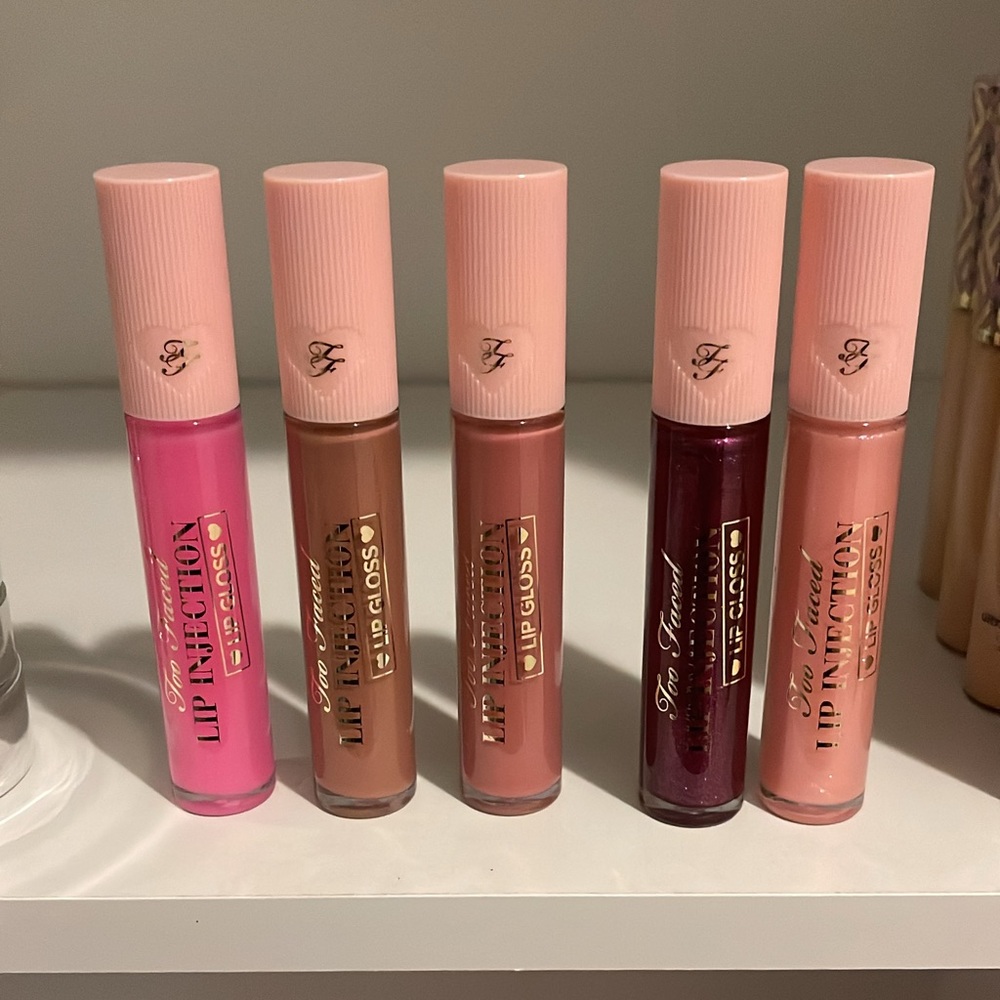 Too Faced Lip Injection Gloss Collection - Pink, Brown, Purple